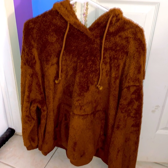 SHEIN brown very soft hoodie - Picture 1 of 3